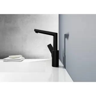 EHM Waschtisch-Batt. HANSATWIST 0955 Ausld. 130 mm DN15 Matt-Schwarz – Bild 2