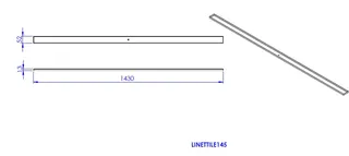 SD Fliesenmulde LINE TECE 1450, Nr. 48258 – Bild 2