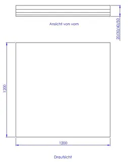 SD U-BauEL für G2/G4/K 1200x1200x20/30/40/50 mm – Bild 2
