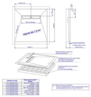 SD LINE PLUS SCHEDEL 4seitig Grau hell Sonder bis 1,20 qm Sperrw.50 Pure – Bild 2