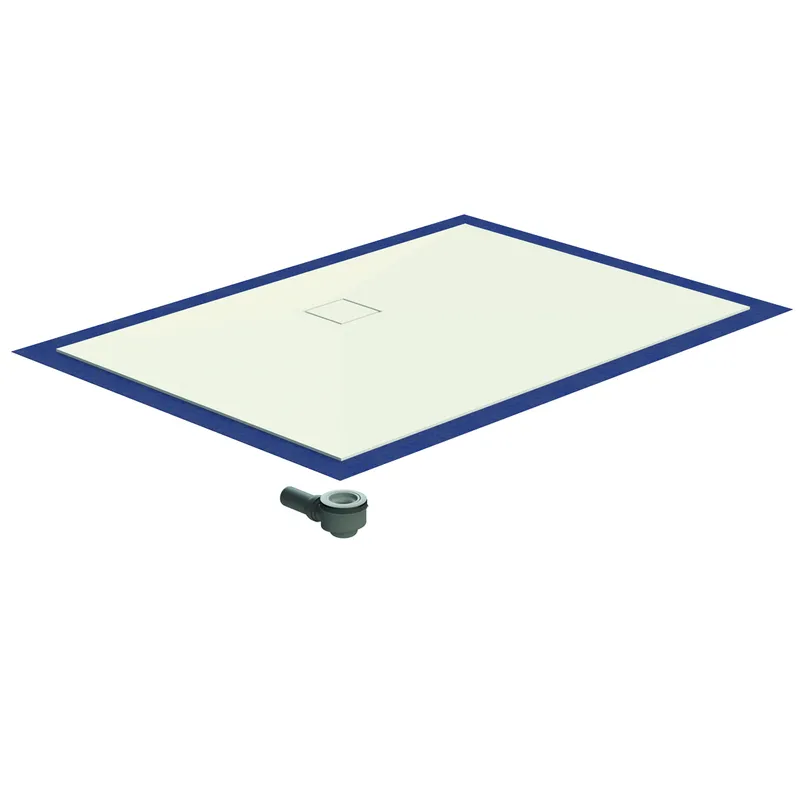 SD barr-frei Dusche Mineral 001 Quadrato 1600x1200 mm, Ablaufpos. 800/230 mm