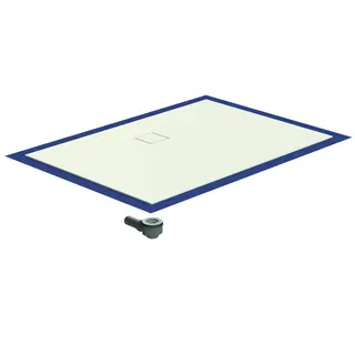 SD barr-frei Dusche Mineral 001 Quadrato 1600x1200 mm, Ablaufpos. 800/230 mm