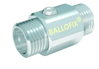 AIPS Broen Ballofix Mini-Kugelhahn G1/2a (DN15) MS chr.
