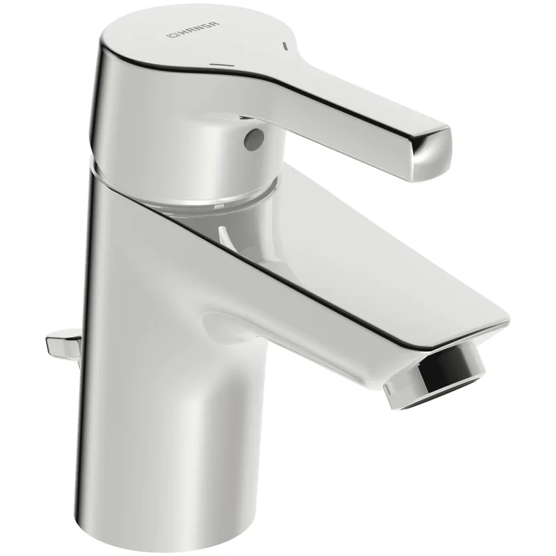 EHM Waschtisch-Batt. HANSAPALENO 5635 Zugst.Ablgarn. Ausld. 103 mm DN15 chr
