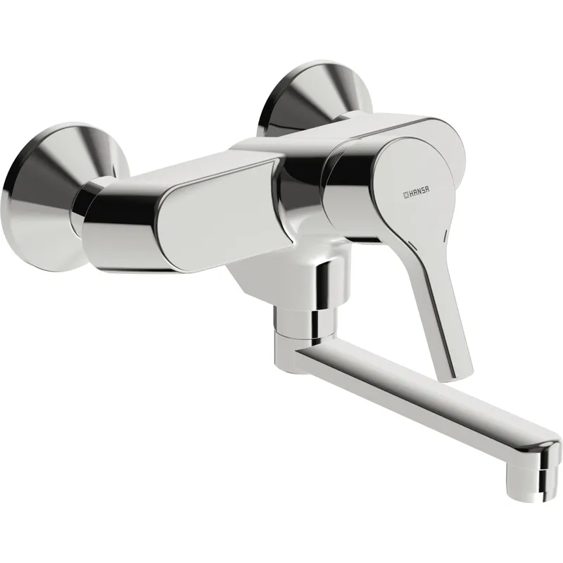 EHM Waschtisch- und Küchenarm. HANSAPALENO 5638 Ausld. 242 mm DN15 chr