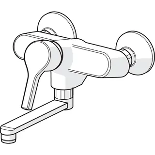 EHM Waschtisch- und Küchenarm. HANSAPALENO 5638 Ausld. 242 mm DN15 chr – Bild 2