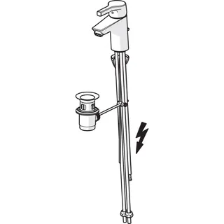 EHM Waschtisch-Batt., ND HANSAPALENO 5639 Ausld. 102 mm DN15 chr – Bild 2