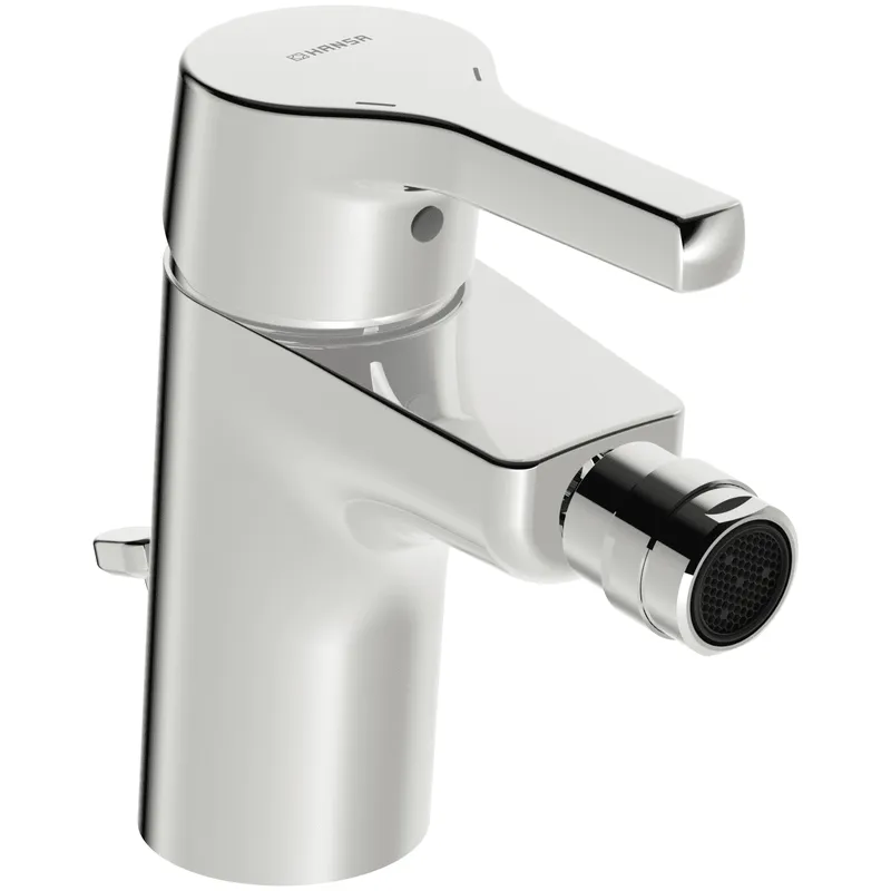 EHM Bidet-Batt. HANSAPALENO 5644 Zugst.Ablgarn. Ausld. 106 mm DN15 chr