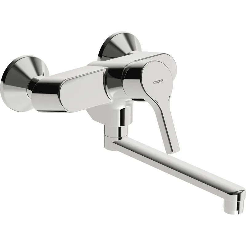EHM Waschtisch- und Küchenarm. HANSAPALENO 5651 Ausld. 284 mm DN15 chr