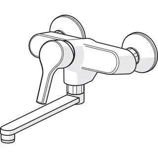 EHM Waschtisch- und Küchenarm. HANSAPALENO 5651 Ausld. 284 mm DN15 chr – Bild 2