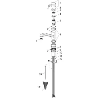 EHM Küchenarm. HANSAPALENO 5653 Ausld. 216 mm DN15 chr – Bild 4