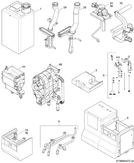 BOSCH Gas-Brennwertgerät, wandhängend GC7000 WP 100 23, 980x520x469 – Bild 3