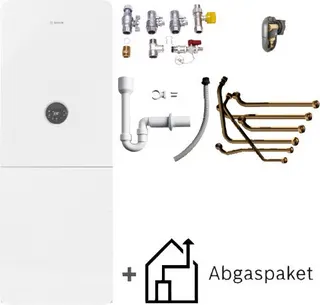 BOSCH Gas-Badewanne-Plus-Paket BOPA GC-S5321 GC5300i WM 17/100S senkrecht, C33x rot