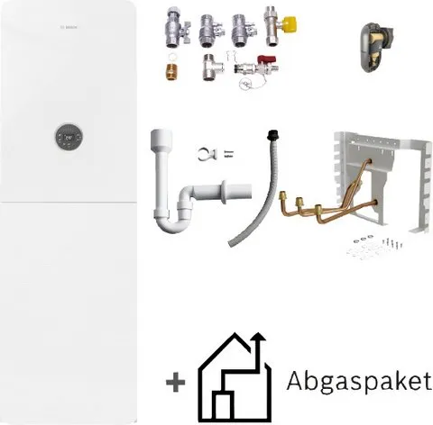 BOSCH Gas-Badewanne-Plus-Paket BOPA GC-S5352 GC5300iWM 24/210 SO bauseits, C33x rot