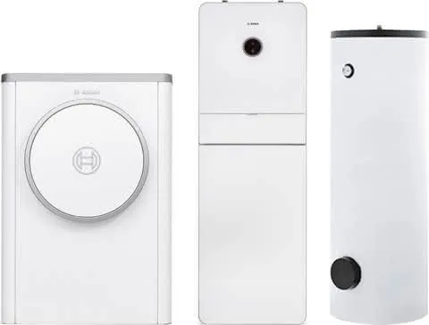 BOSCH Luftwärmepumpen-Paket BOPA CS747 CS7400iAW5OR-S, AWMB 9, HR300, INPA