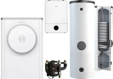 BOSCH Luftwärmepumpen-Paket BOPA CS750 CS7400iAW 7 OR-S, AWE9, BPU400-C, INPA