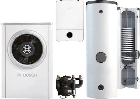 BOSCH Luftwärmepumpen-Paket BOPA CS752 CS7001iAW 7 OR-S, AWE9, BPU400-C, INPA