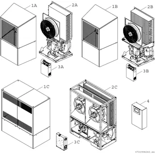 BOSCH Luftwärmepumpe CS5000AW 38 OR Monoblock-WP, 2300x1900x1000, reversibel – Bild 2