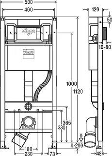 Viega WC Element Prevista Dry 8590 in 1120x500mm – Bild 3
