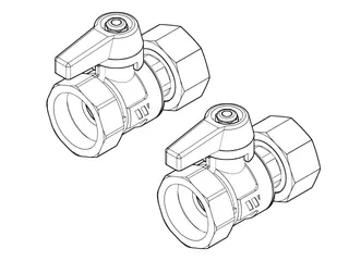 aquatherm KGH-Set Flachd.1 1/4"UM x 1"IG