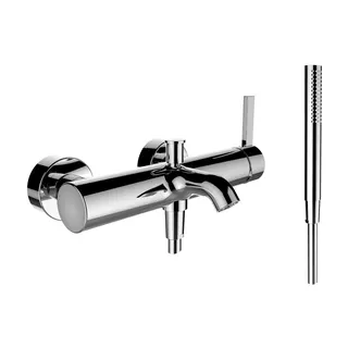 Einhebel-Wannenmischer AP K-LAUFEN inkl. Schlauch 1800mm + Handbrause chrom