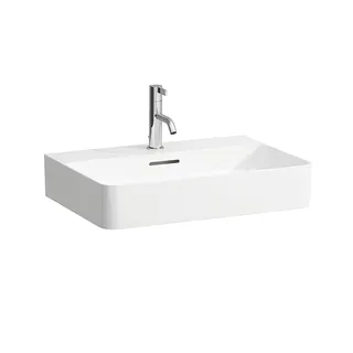 Laufen Waschtisch VAL 420x600x155 1 Hahnloch mit Überlauf weiß matt
