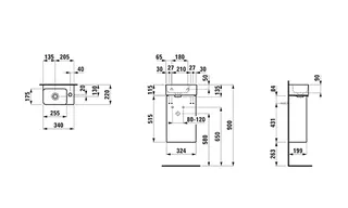 Laufen WTU BASE 199x324x515 1 Tür Scharn. rechts m.Griff f.WT H815280 multicolor – Bild 2