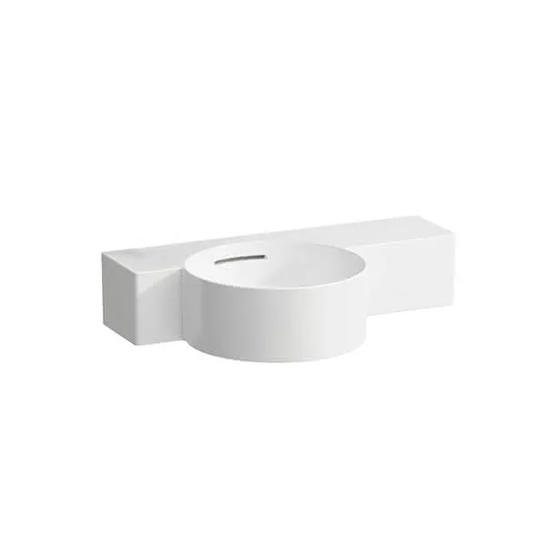 Laufen HWB VAL 315x550x155 1 Hahnloch links ohne Überlauf Ablg. rechts weiß