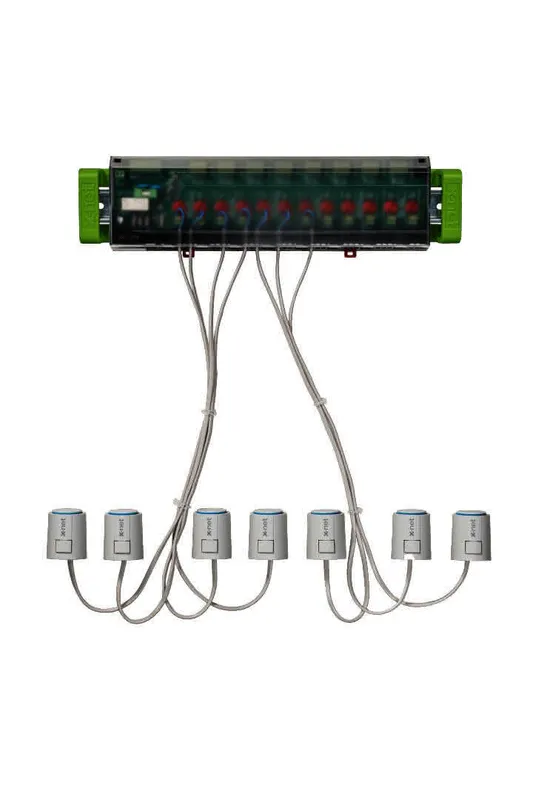 Kermi x-net ready line plus 09 fertig verdrahtet, für neun Heizkreise