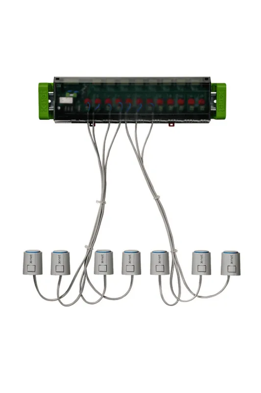 Kermi x-net ready line plus 08 fertig verdrahtet, für acht Heizkreise