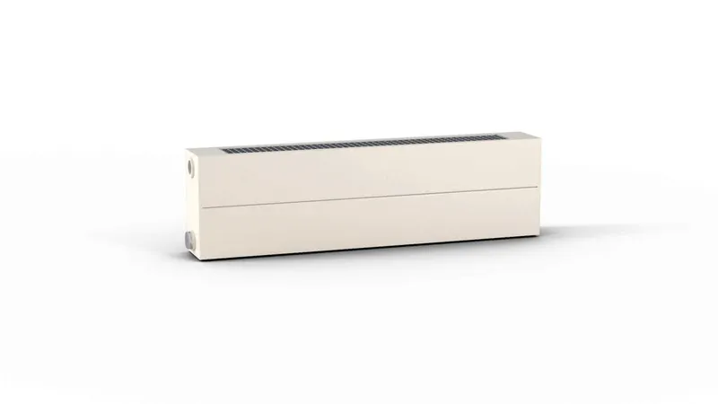 Kermi Konvektor KNN32 BH:210 BL:2000mm weiß RAL 9016 Anschlußbild U 1/2"