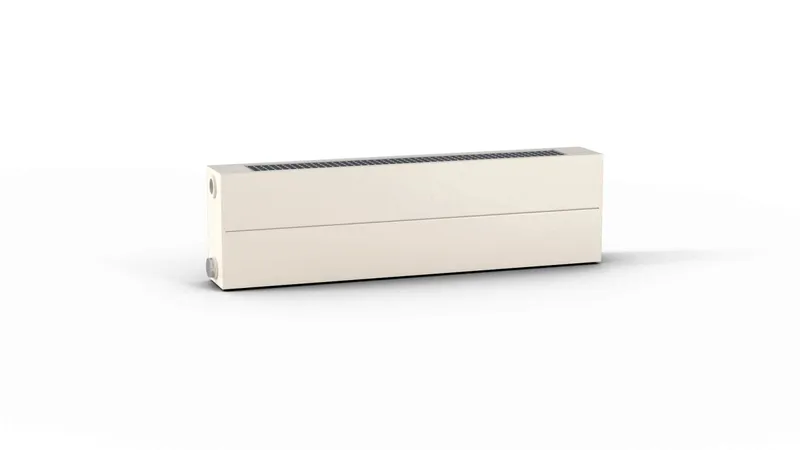 Kermi Konvektor KNN43 BH:210 BL:2000mm weiß RAL 9016 Anschlußbild U 1/2"