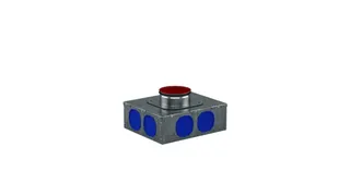 Kermi, x-well Verteiler VMR1, rund NW125, 8-fach