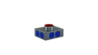 Kermi, x-well Verteiler VMR1, rund NW125, 8-fach – Bild 2