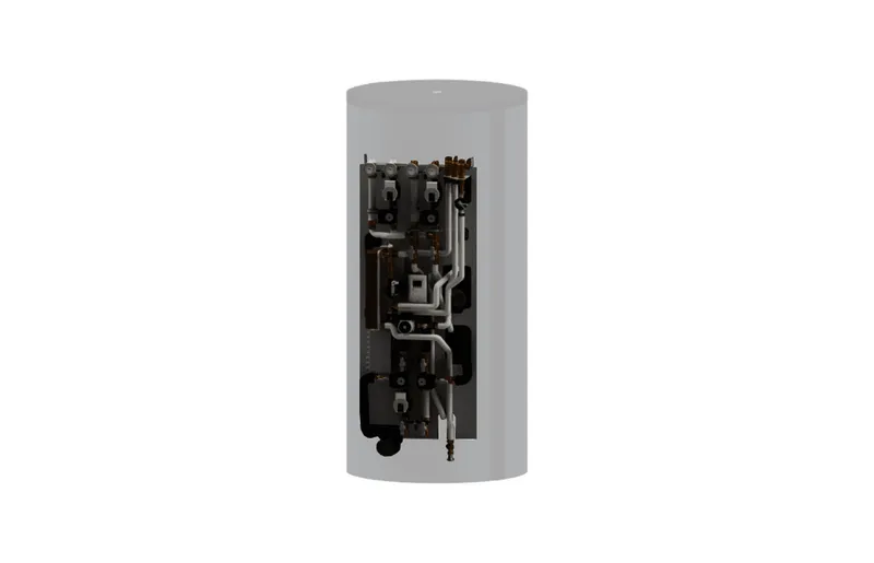Kermi,Hydromodul, 2x Heizkörper gemischt 6m FriWa Wärmeübertrager Cu, Zirkulation