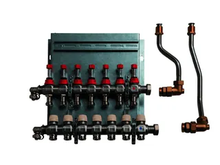 Kermi x-net Verteilerset für 5 Kreise passend für Korpus 1 + 3
