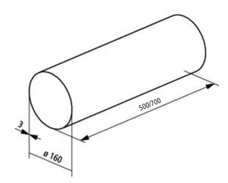 Kermi x-well D12 Rohbauset Einschubrohr 500 mm, 2 Putzdeckel – Bild 3