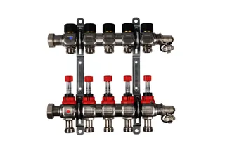 Kermi, x-net Verteiler 1" D-03 für 3 Kreise, Baulänge 220 mm