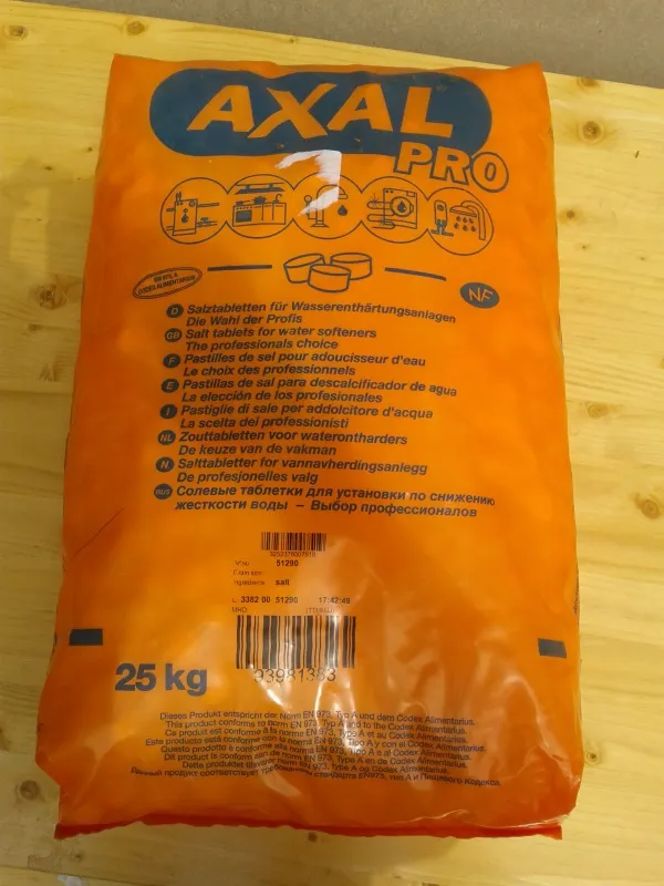 Axal Regeneriersalz Pro in Tablettenform Sack 25kg