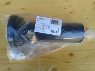 TECE Verlängerte WC PE-Anschlussgarnitur 30 cm, DN90, schweißbar – Bild 2