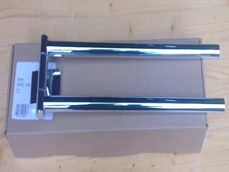 Duravit Karree beweglicher Handtuchhalter zweiarmig, chrom