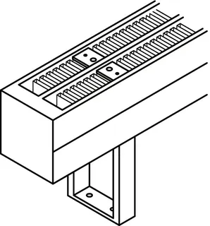 Kermi Bankkonsole Konvektor Typ32/33 L= 131 H =110, weiß – Bild 2