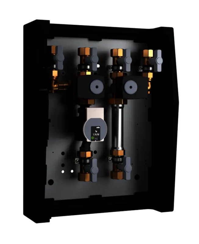 Kermi Speicherladung, 2x Umschaltventil mit Dämmung für Wandmontage, PWM 8m