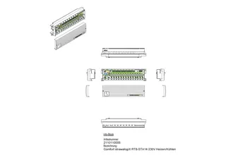 strawa Comfort strawalogiX Klemmleiste RT8-STA14 230 V Heizen und Kühlen