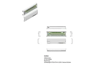 strawa logiX Klemmleiste RT8-STA14 230 V Heizen und Kühlen – Bild 2