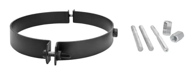 BS Camino Rohrschellenset d:150 mm, 2 mm seno schwarz