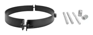 Bertrams Camino Rohrschellenset d:120 mm, 2 mm seno schwarz
