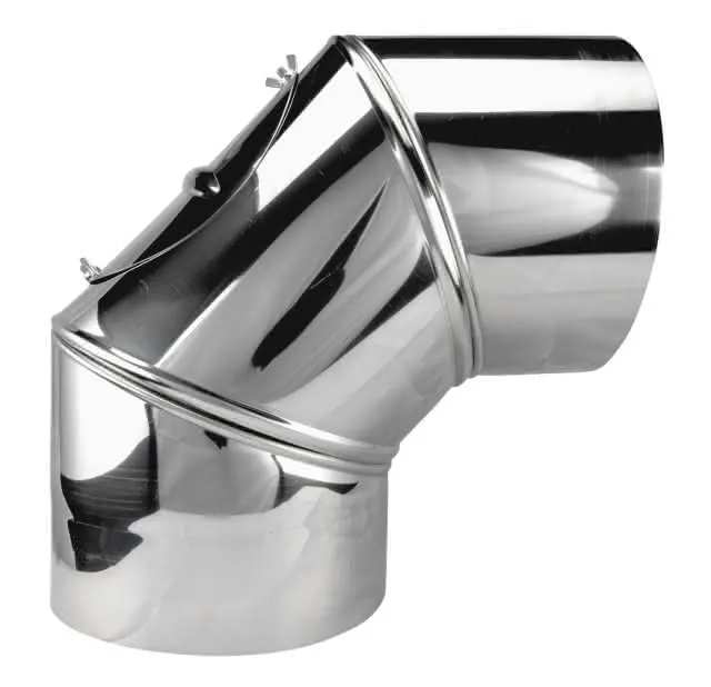 BS VLE+ Segment-Bogen 3-teil. drehbar d:250 mm, mit RV aus V4A glanz