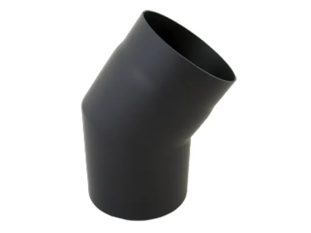 Bertrams Camino Bogen 22 Grad, d:150 2 mm seno schwarz, geschweißt, o. Tür