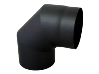 Bertrams Camino Bogen 90 Grad, d:120 2 mm seno schwarz, geschweißt, o. Tür